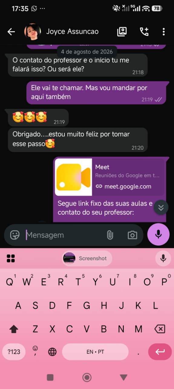 Ampliar conversa com Joyce Assunção